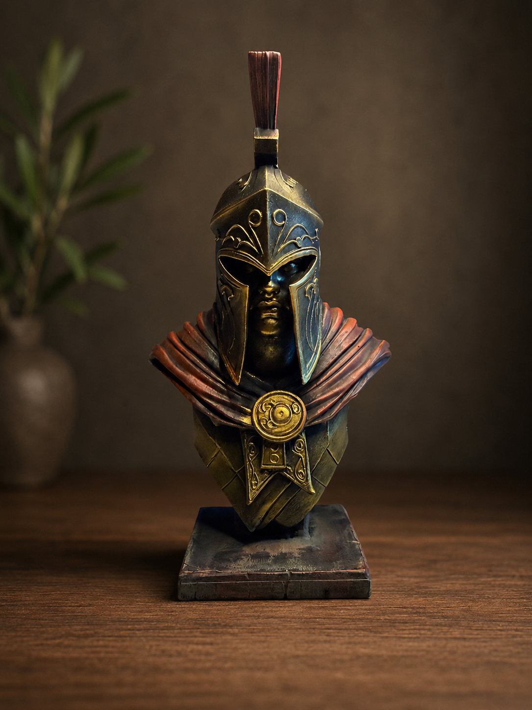 Busto decorativo personalizzato stampato e rifinito, esempio di stampa 3D personalizzata MakerSolve